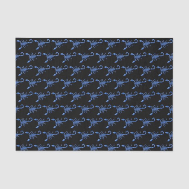 Blue Scorpion Tissue Paper (Front)