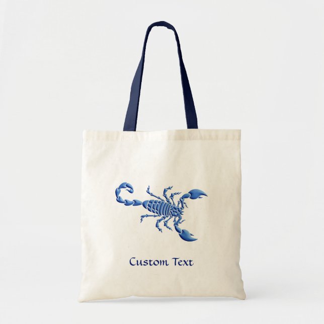 Blue Scorpion Tote Bag (Front)