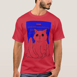 Blue Screen Cat by Tobe Fonseca T-Shirt