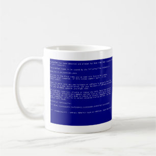 Blue Screen Coffee Mug