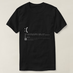 Blue Screen Error Retro T-Shirt