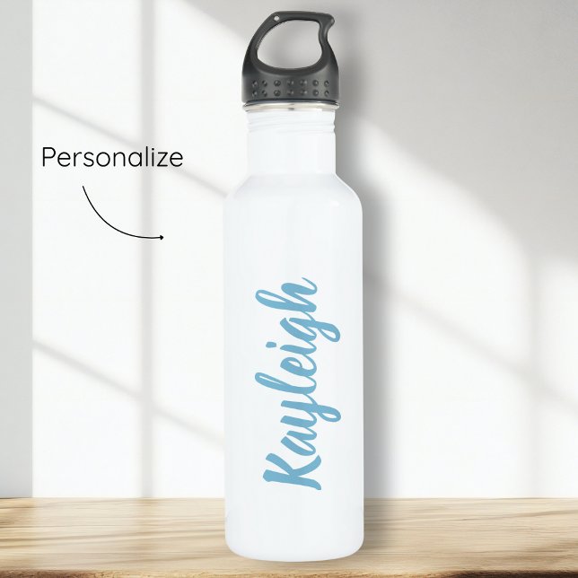 Blue Script Custom Name 710 Ml Water Bottle (Creator Uploaded)