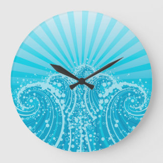 Blue Sea 1 Wall Clocks & Numeral Options