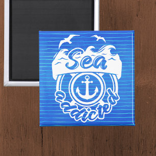 Blue Sea Addicted Magnet