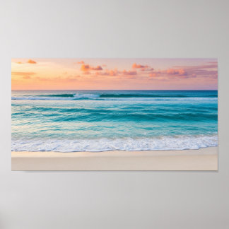 Blue Sea Beach Wall Art