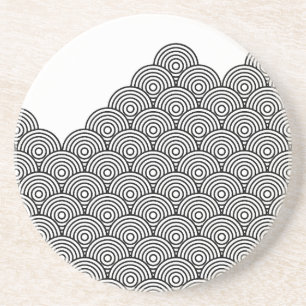 Blue Sea Breeze (Black) Coaster