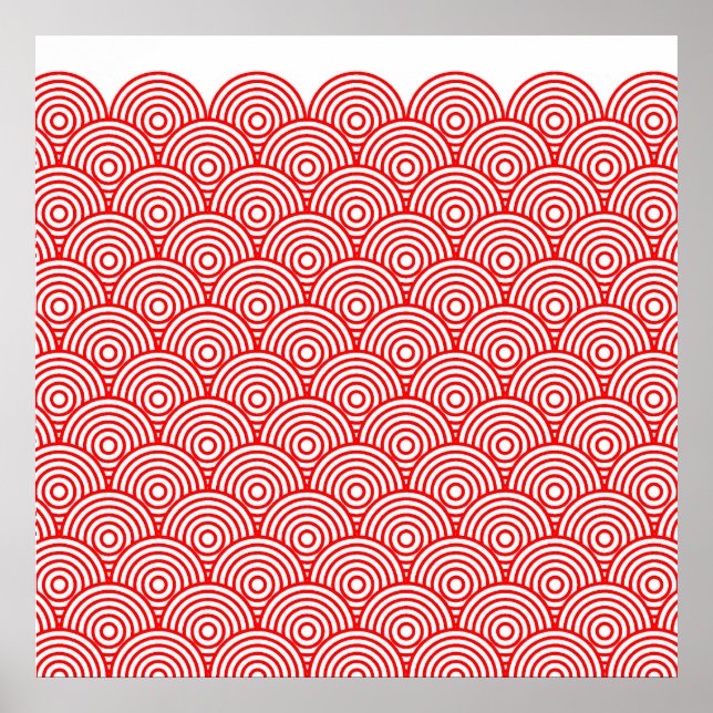 Blue Sea Breeze (red) Poster (Front)