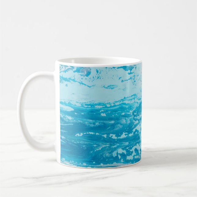 Blue sea coffee mug (Left)