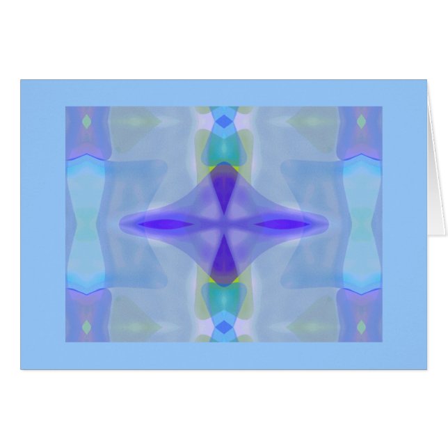 Blue sea glass gem pattern (Front Horizontal)