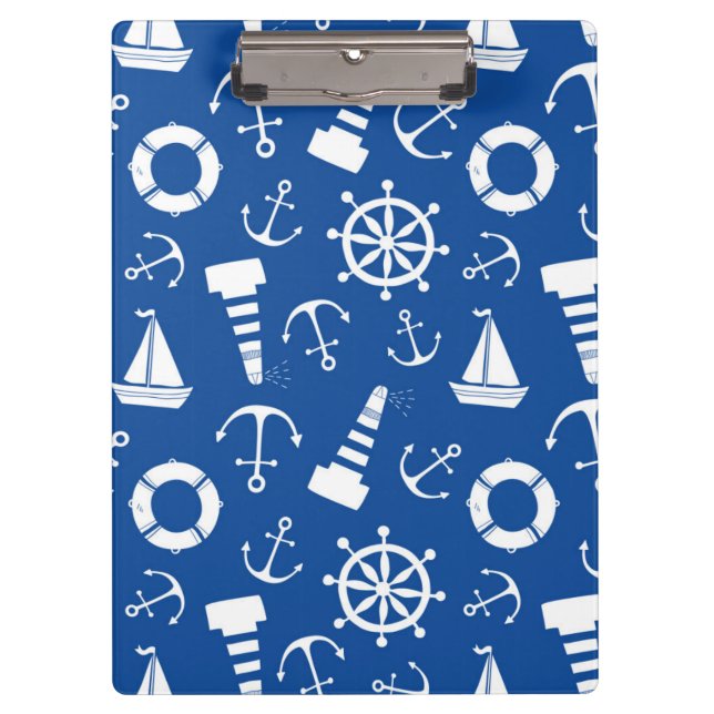Blue Sea Pattern Clipboard (Front)