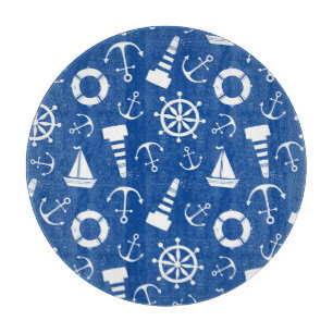 Blue Sea Pattern Cutting Board