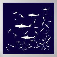 blue sea sharks