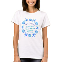 Blue Sea Shells and Starfish Beach themed
