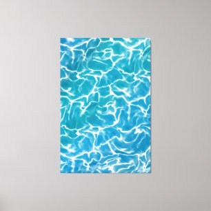 Blue Sea Water Canvas Print