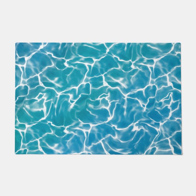 Blue Sea Water* Doormat (Front)