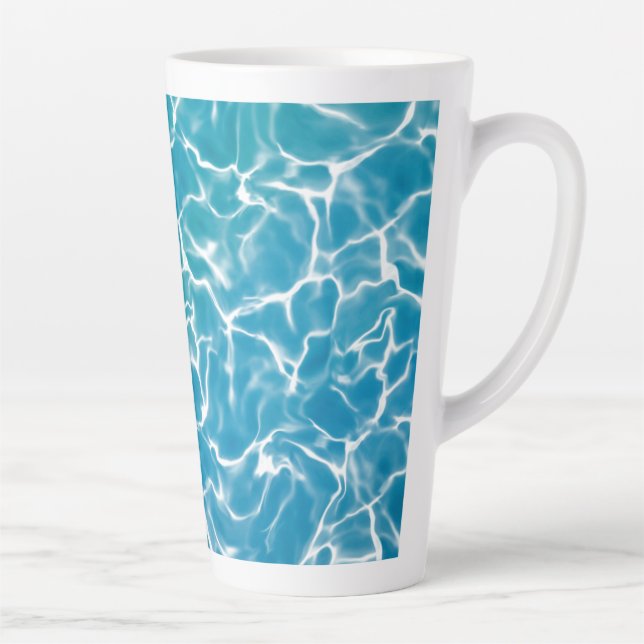 Blue Sea Water Latte Mug (Right)