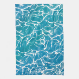 Blue Sea Water* Tea Towel