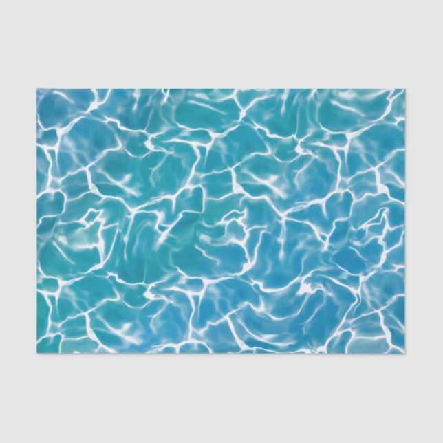 Blue Sea Water Tissue Paper (Front)