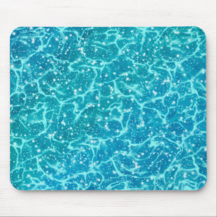 Blue sea Water with Sparkles Mouse Pad