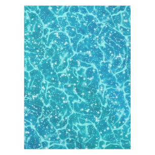 Blue sea Water with Sparkles Tablecloth