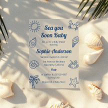 Blue Sea You Soon Baby Coastal Baby Shower