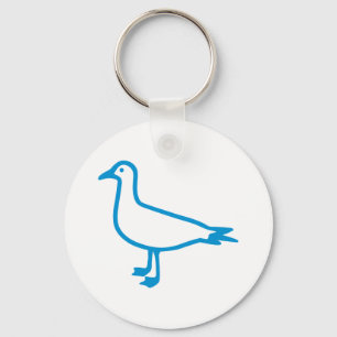 Blue Seagull Key Ring