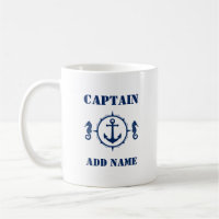 Blue Seahorse Anchor Captain Add Name or Boat Name