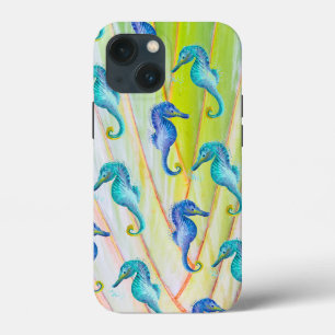 Blue Seahorse Apple iPhone 13 mini Case