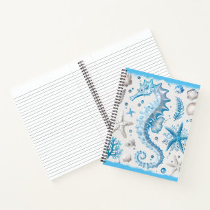 Blue Seahorse  Notebook