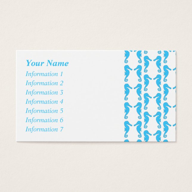 Blue Seahorse Pattern (Front)