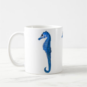 Blue Seahorses Coffee Mug