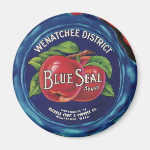 blue seal apples magnet