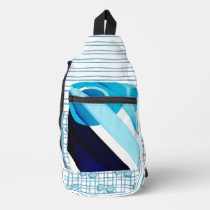 “Blue Seas” Cut Sew Sling Bag