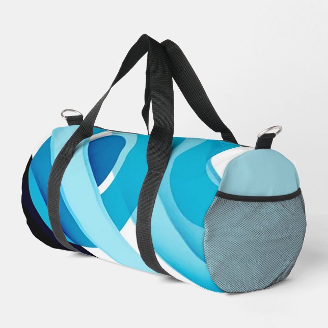 “Blue Seas” Small Duffle Bag (Right Corner)