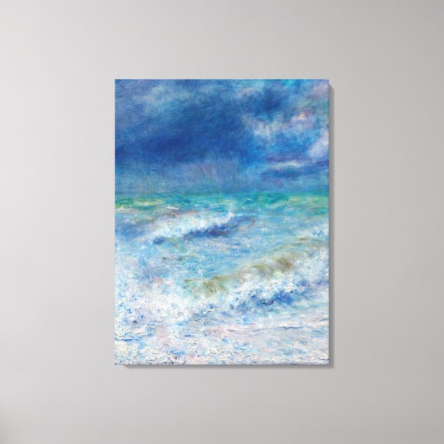 Blue Seascape by Renoir Canvas Print (Front)