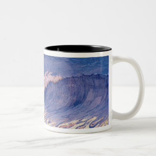 Blue seascape, Wave Effect, c.1893 Two-Tone Coffee Mug