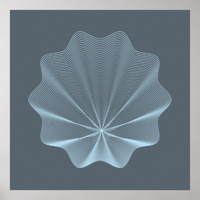 Blue seashell  I Poster (Front)