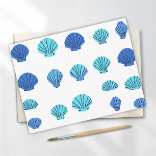 Blue Seashell Postcard