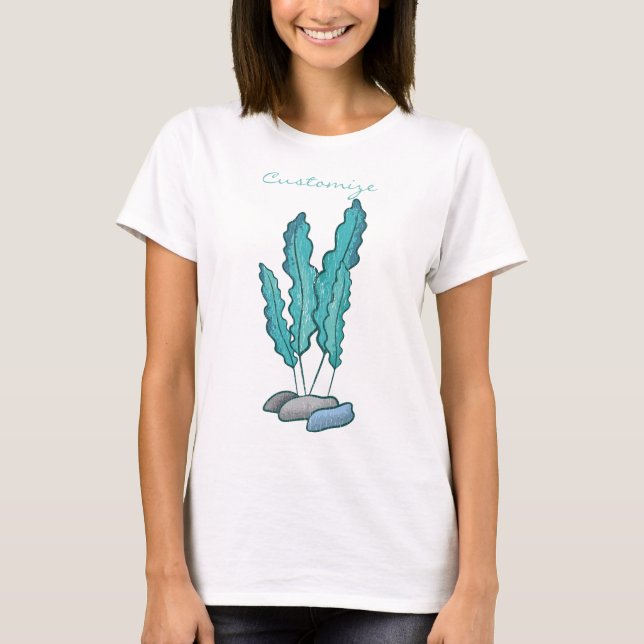 Blue Seaweed Algae Thunder_Cove T-Shirt (Front)