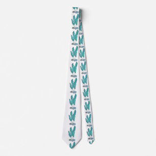 Blue Seaweed Algae Thunder_Cove Tie