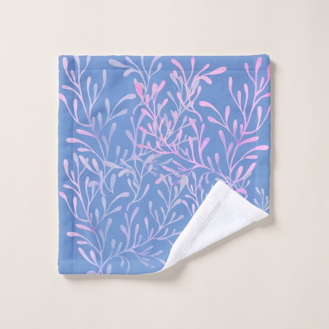 blue seaweed design wash cloth (Wash Cloth)