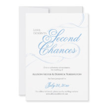Blue Second Chances Wedding Postponement