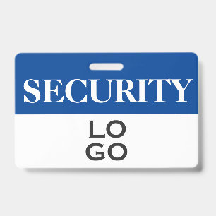 Blue Security with Custom Logo ID Badge
