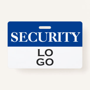Blue Security with Custom Logo ID ID Badge