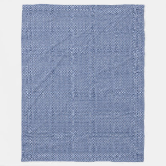 blue seigaiha pattern fleece blanket