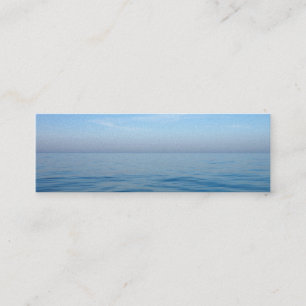 blue serene water bookmark mini business card