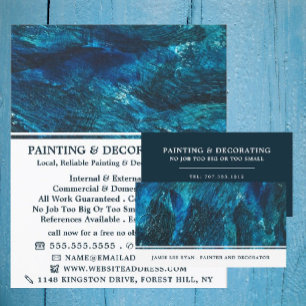 Blue Shade, Painter & Decorator Advertising Flyer