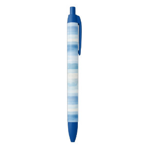 Blue Shades Abstract Bridal Shower Black Ink Pen