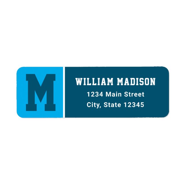 Blue Shades Monogram Stripe (Front)