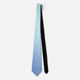 Blue Shades Ombre Gradient Blur Abstract Design Tie